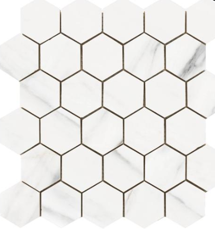 Hexagono Ducale, 30 x 30 cm, Ep. 10 mm, Vendu au m², 1 Bte = 0.81 m² 