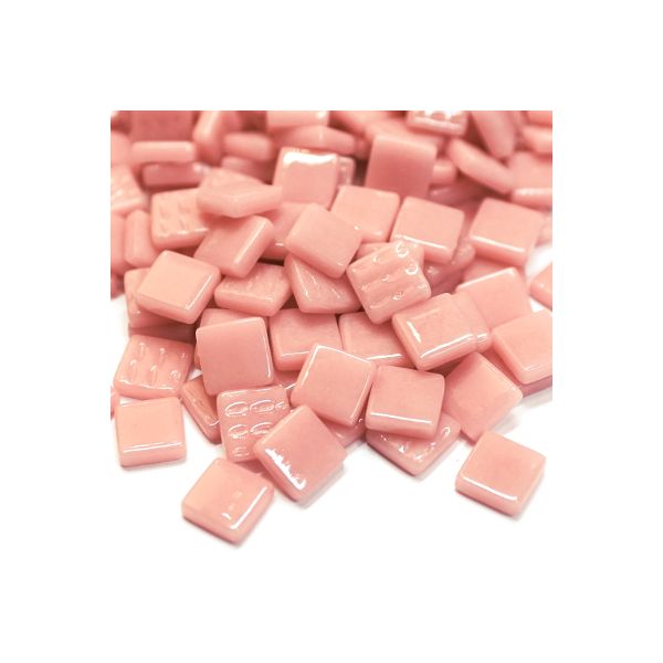 Pate de Verre 1.2 x 1.2 cm - Rose Pale Unis, Par 100 g